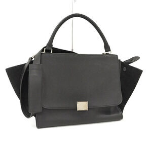 Celine Trapeze Bag Leather Black